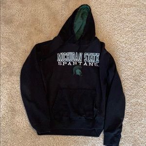 Black Michigan state university hooded sweatshirt